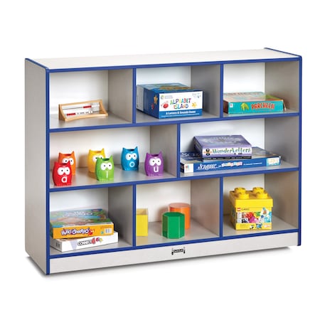 Jonti-Craft Rainbow Accents Super-Sized Single Mobile Storage Unit, Blue 2691JCWW003